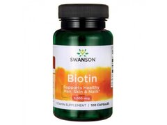 Swanson Biotina, 5000mcg - 100 Capsule